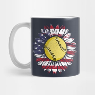 Softball Sunflower Mug